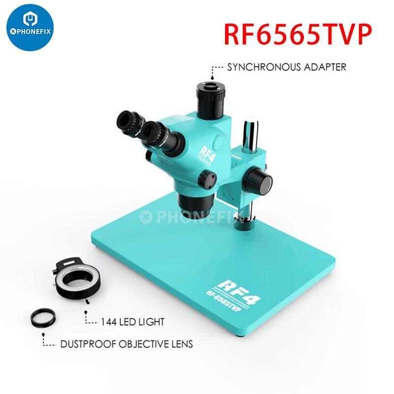 RF4 HD Trinocular Stereo Zoom Industrial Microscope For PCB Repair - Image 12