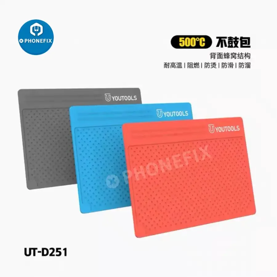 RF4 Heat Insulation Silicone Pad Microscope Base Phone PC Repair Mat - Image 10