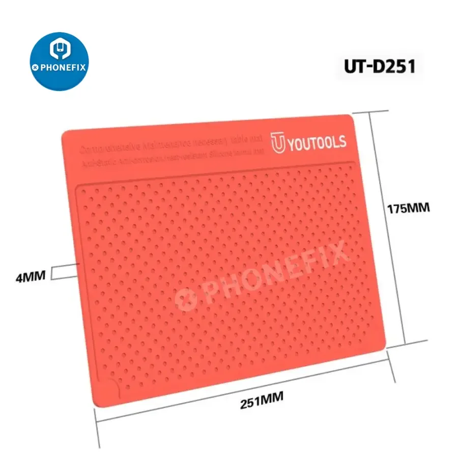 RF4 Heat Insulation Silicone Pad Microscope Base Phone PC Repair Mat - Image 11