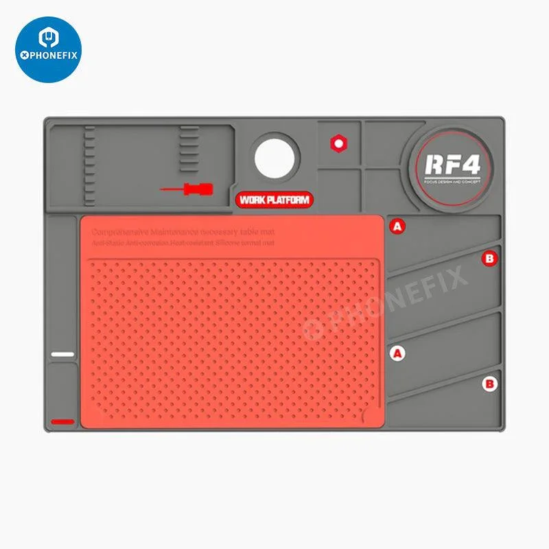 RF4 Heat Insulation Silicone Pad Microscope Base Phone PC Repair Mat - Image 7