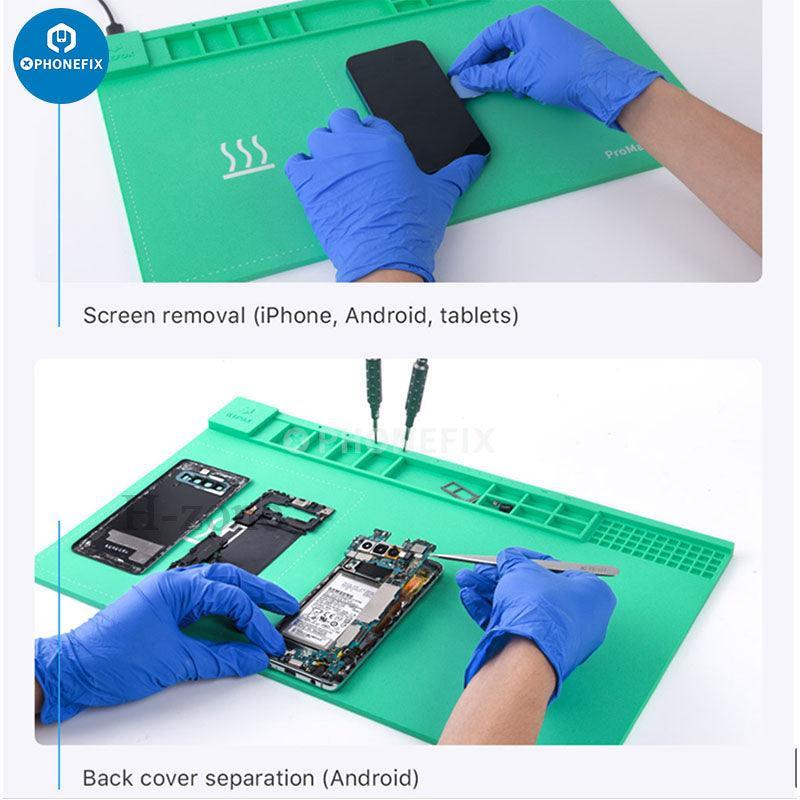 RF4 Heat Resistant Silicone Pad Aluminum Alloy Mat Microscope Base - Image 15