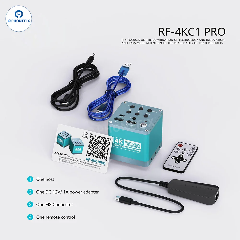 RF4 Microscope 2K 4K Ultra HD Camera for Mobile Phone Repair - Image 10