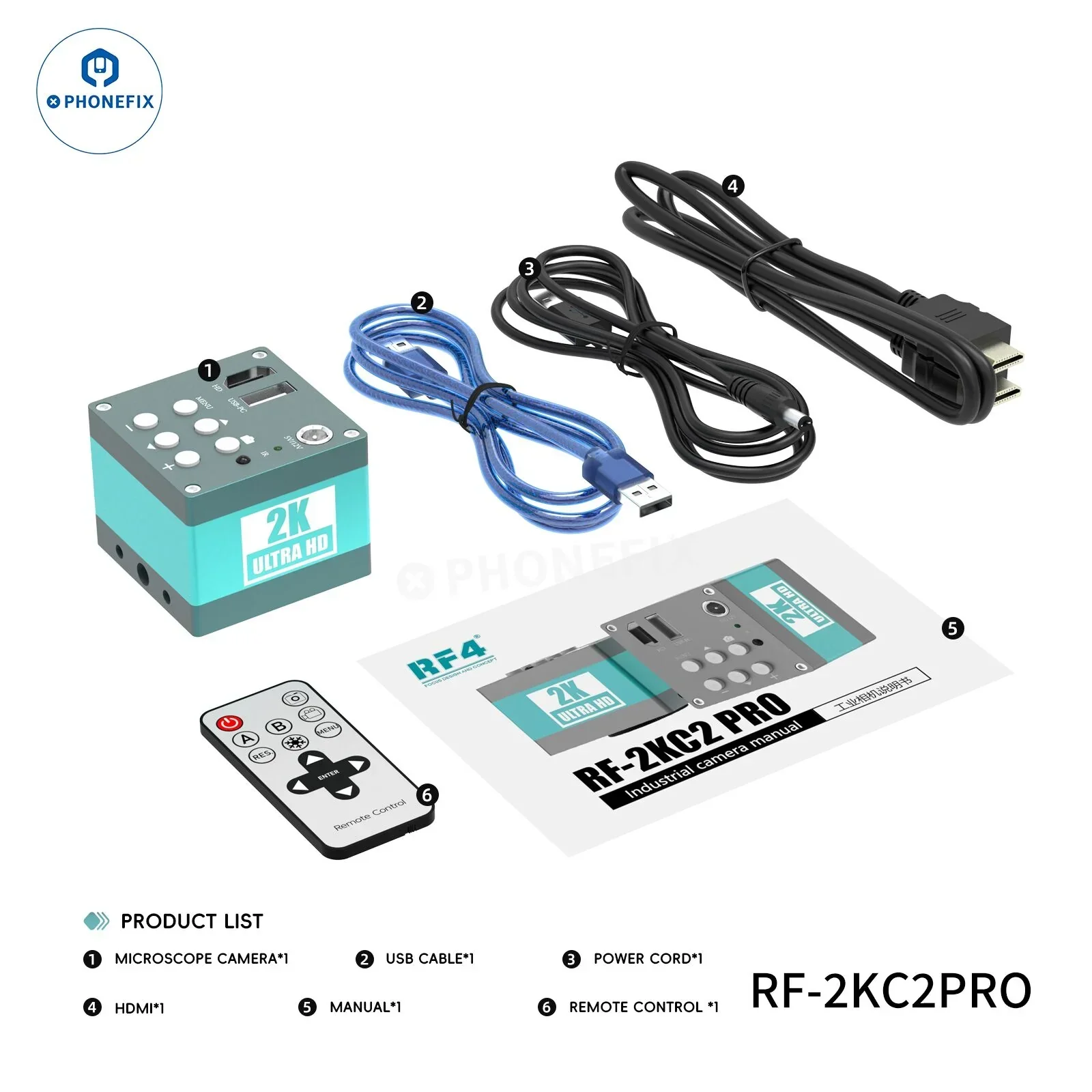 RF4 Microscope 2K 4K Ultra HD Camera for Mobile Phone Repair - Image 8