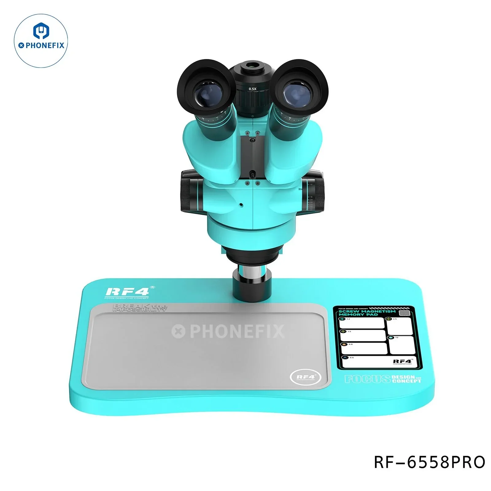 RF4 RF-6558X RF-6558PRO 6.5-58X Synchronous Trinocular Microscope - Image 12