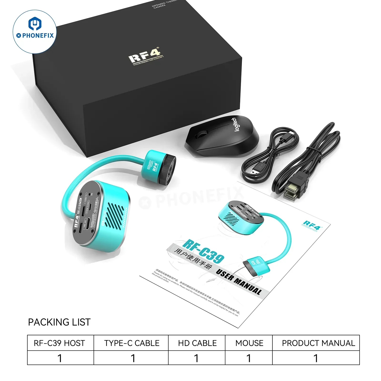 RF4 RF-C39 4K Camera Infrared Dual-Spectral Thermal Imager 2 In 1 - Image 10