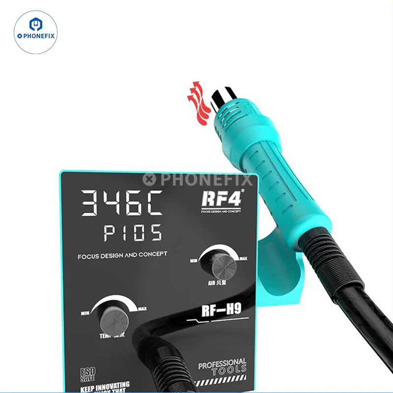 RF4 RF-H9 Hot Air Gun Digital Display BGA Rework Station - Image 2