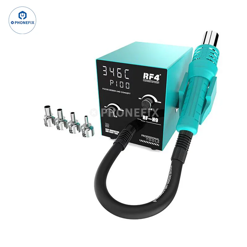 RF4 RF-H9 Hot Air Gun Digital Display BGA Rework Station - Image 5