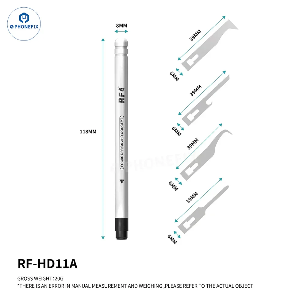 RF4 RF-HD11A RF-HD12B RF-KH13A Phone Repair Blade Scraper Set - Image 3