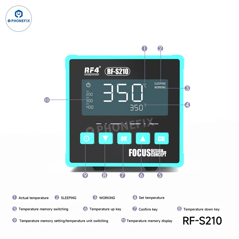 RF4 RF-S110 RF-S210 RF-S310 RF-S510 Smart BGA Soldering Station - Image 13