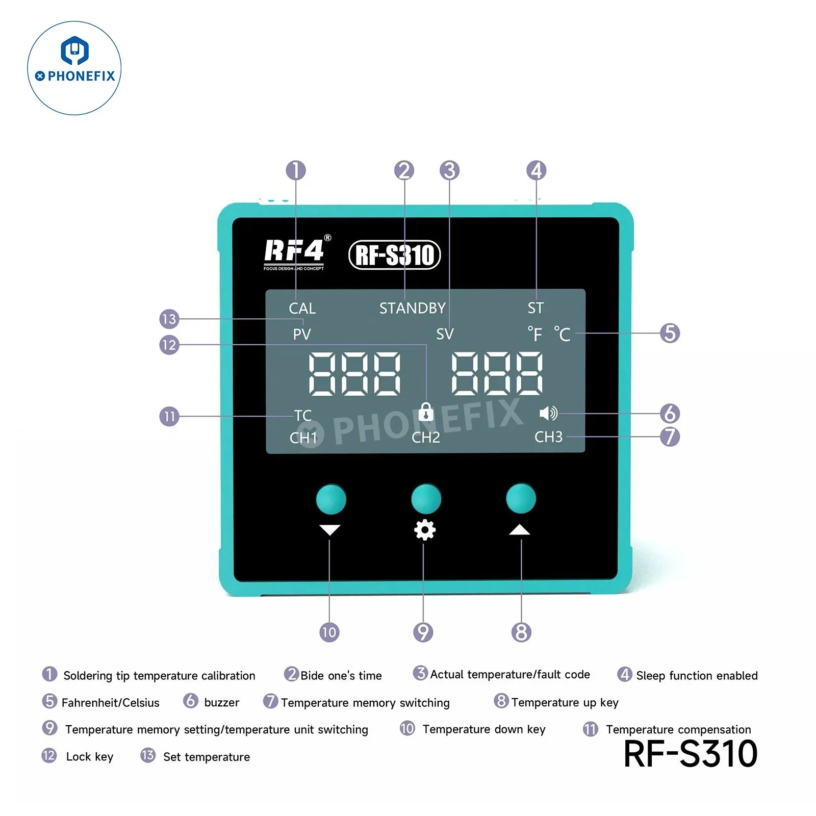 RF4 RF-S110 RF-S210 RF-S310 RF-S510 Smart BGA Soldering Station - Image 17