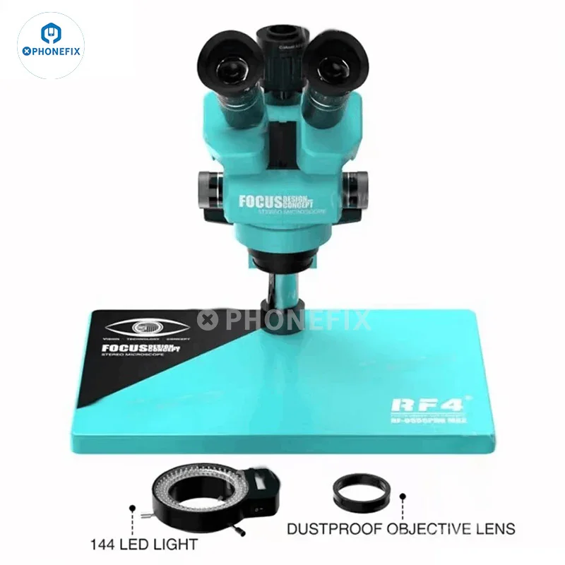 RF4 RF6565Pro 6.5-65X Triocular Synchronous Zoom Microscope - Image 11