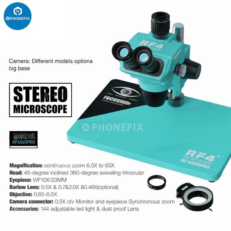 RF4 RF6565Pro 6.5-65X Triocular Synchronous Zoom Microscope - Image 2