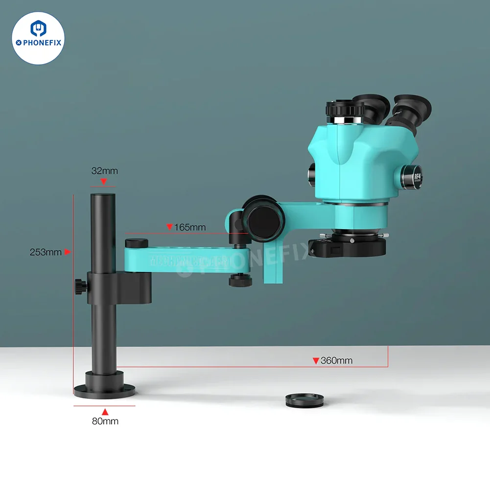 RF4 RF7050PRO FO19 Trinocular Stereo Microscope With Folding Swing Arm - Image 12