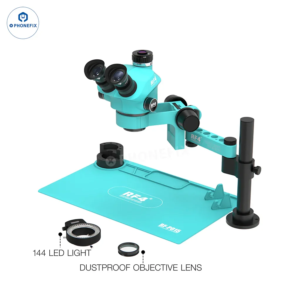 RF4 RF7050PRO FO19 Trinocular Stereo Microscope With Folding Swing Arm - Image 17