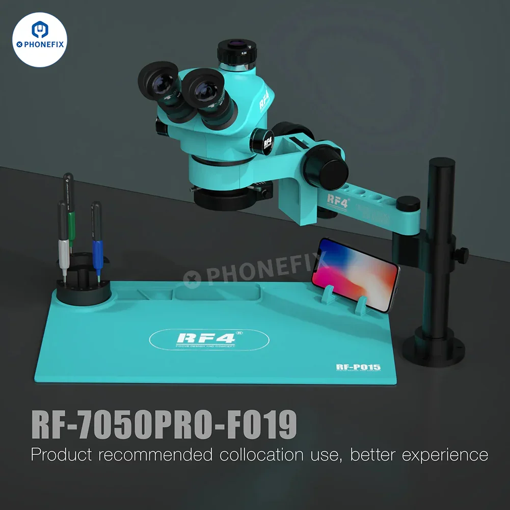 RF4 RF7050PRO FO19 Trinocular Stereo Microscope With Folding Swing Arm - Image 4