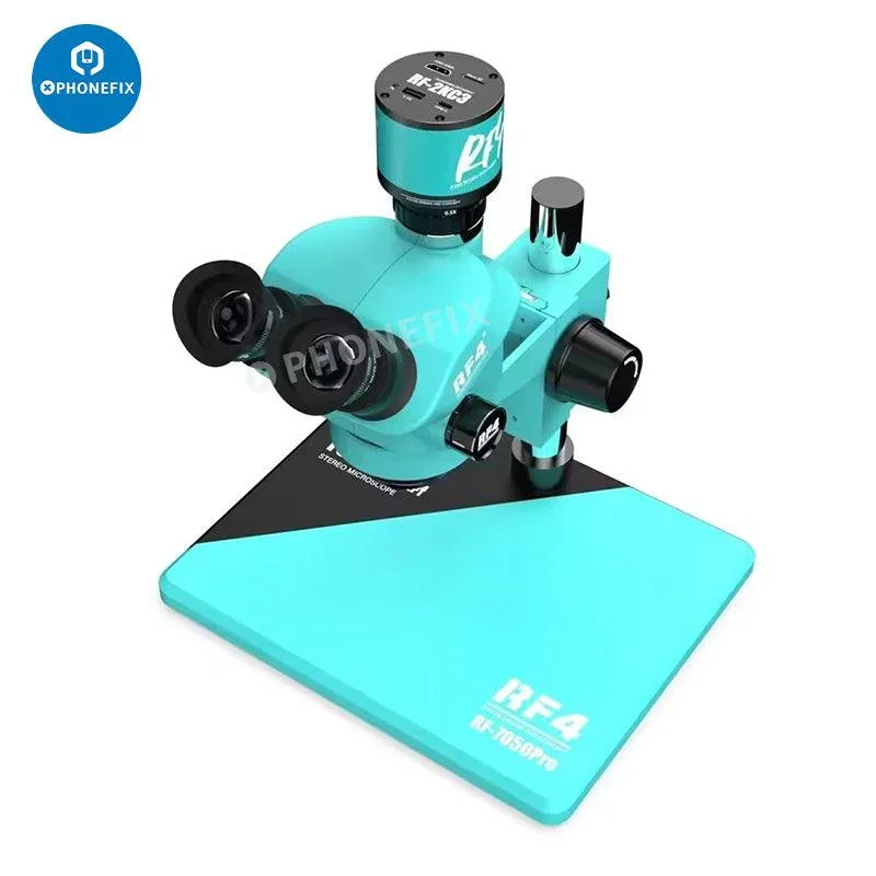 RF7050Pro 7-50X Zoom Trinocular Stereo Microscope With Alloy Base - Image 4