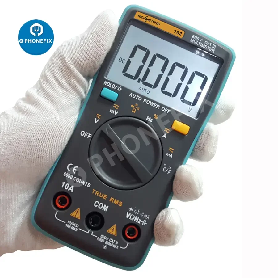 RICHMETERS 102 Pocket Digital Multimeter AC DC Voltage Tester - Image 2