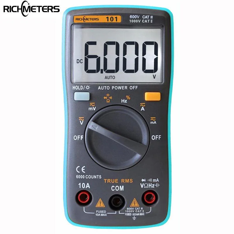 RICHMETERS 102 Pocket Digital Multimeter AC DC Voltage Tester - Image 8
