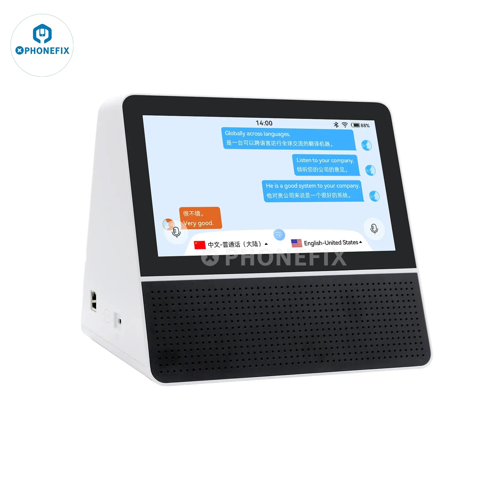 RK-X7 Multi-Language Translator Dual Screen Business Translation Tool - Image 2
