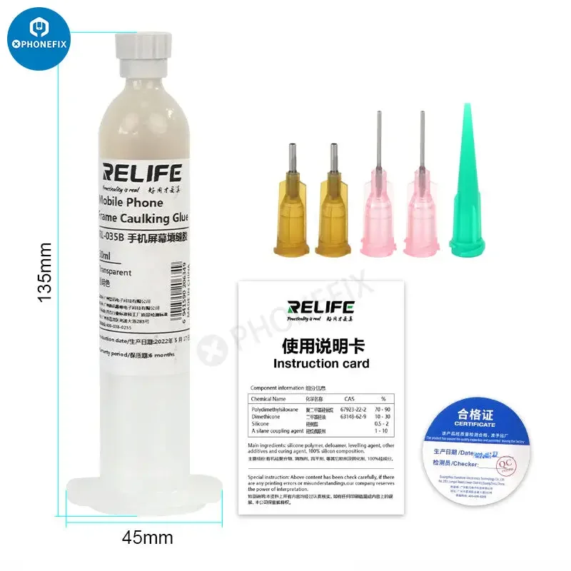 RL-035B Mobile Phone Screen Caulking Glue Universal Sealant 30ml - Image 13