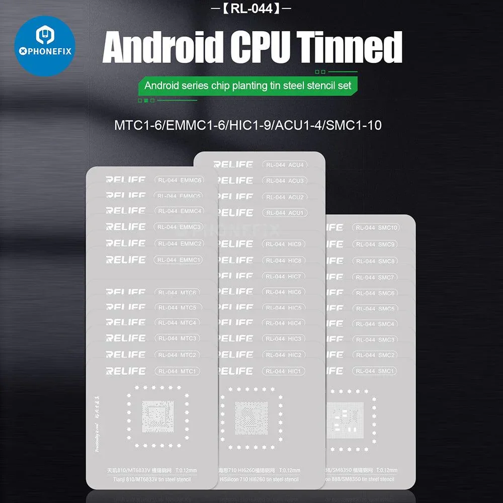 RL-044 BGA Stencil For iPhone Huawei Samsung Xiaomi Android CPU - Image 2