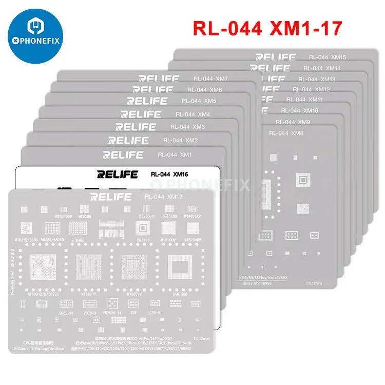 RL-044 BGA Stencil For iPhone Huawei Samsung Xiaomi Android CPU - Image 5
