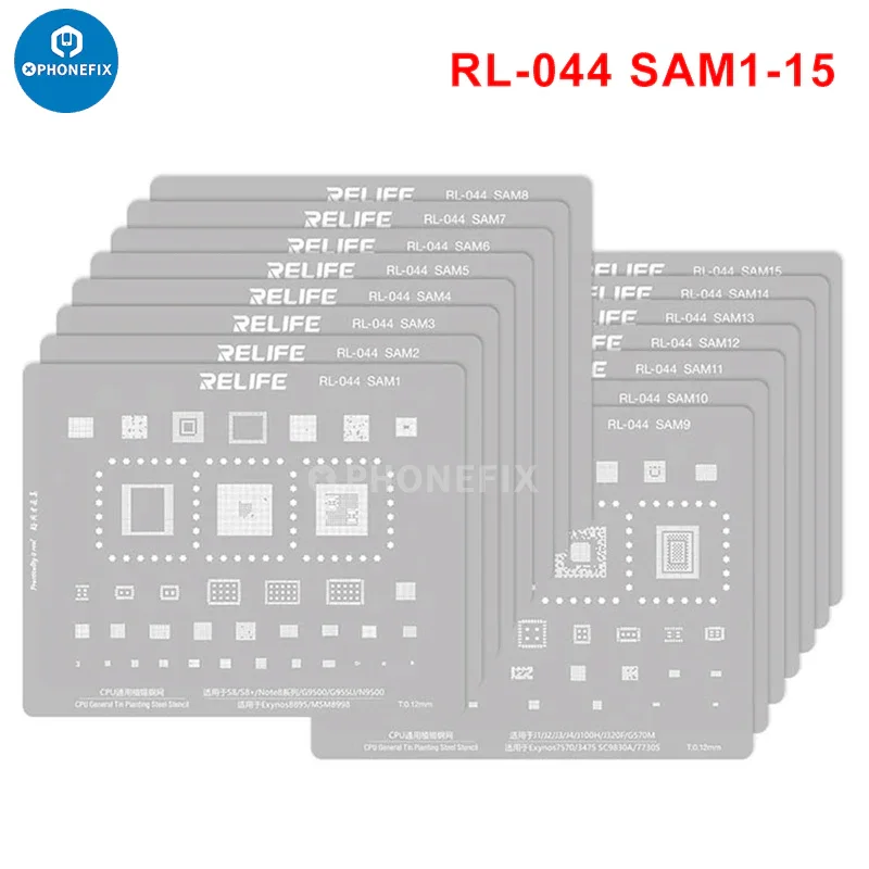 RL-044 BGA Stencil For iPhone Huawei Samsung Xiaomi Android CPU - Image 7