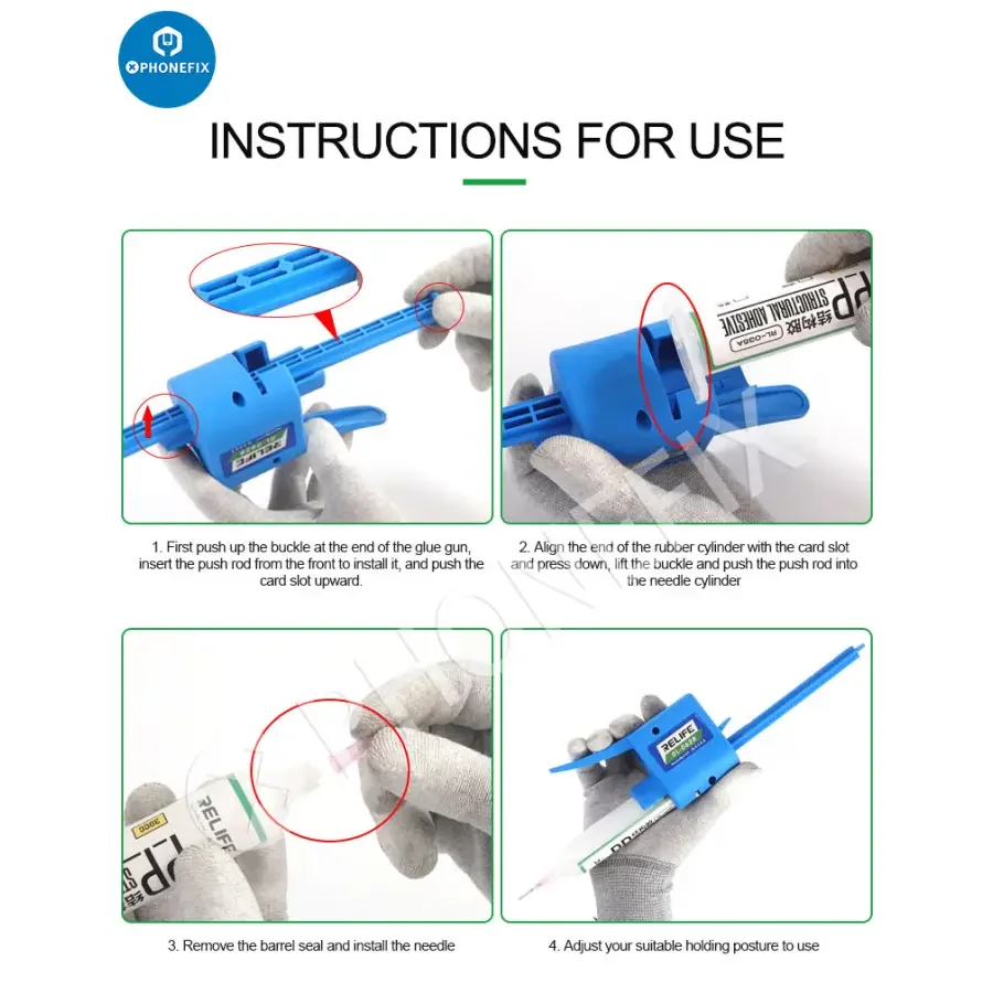 RL-062A RL-062B RL-062C Manual Glue Gun Solder Flux Dispenser - Image 10