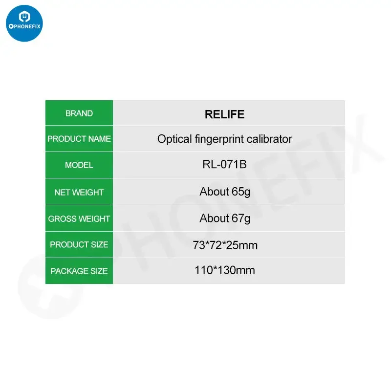 RL-071B Optical Fingerprint Calibrator For HUAWEI MI OPPO VIVO - Image 7