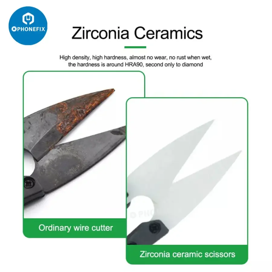 RL-102 Insulated Ceramic Scissors U-shaped Cutting Tool - Image 4