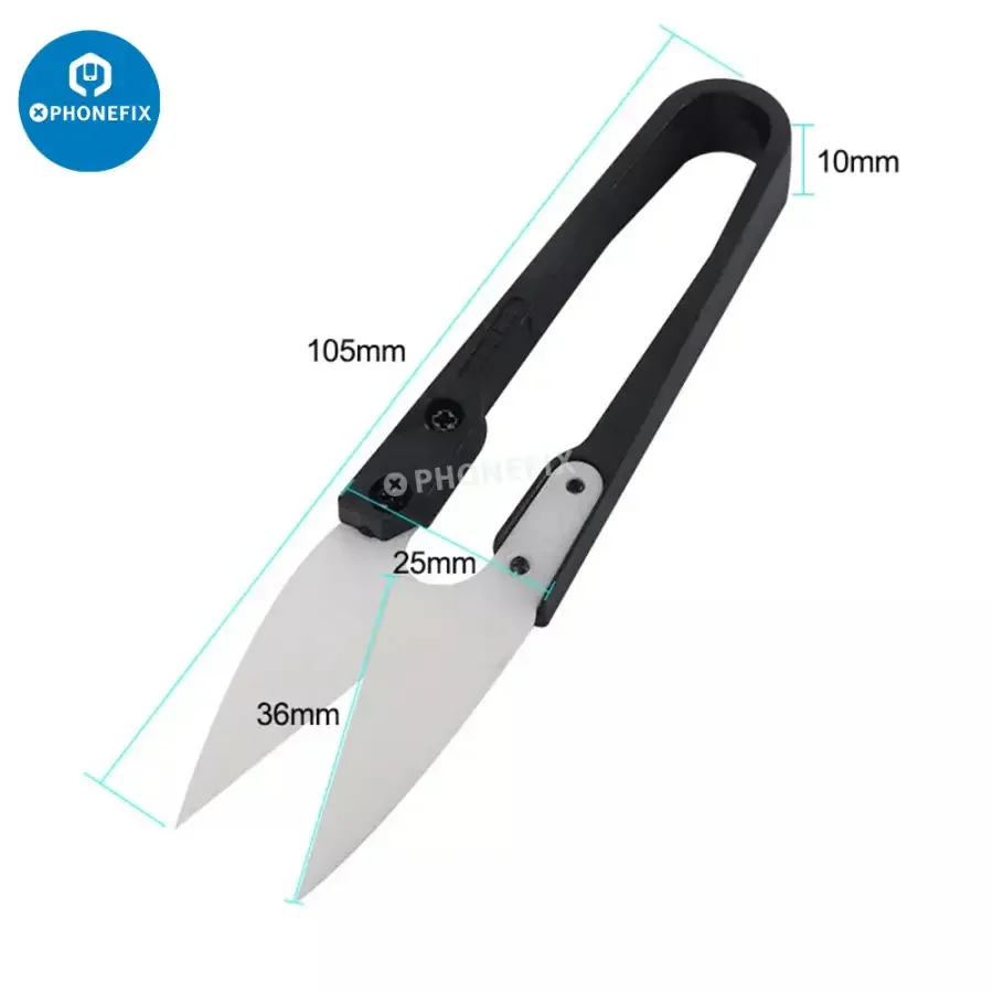 RL-102 Insulated Ceramic Scissors U-shaped Cutting Tool - Image 5