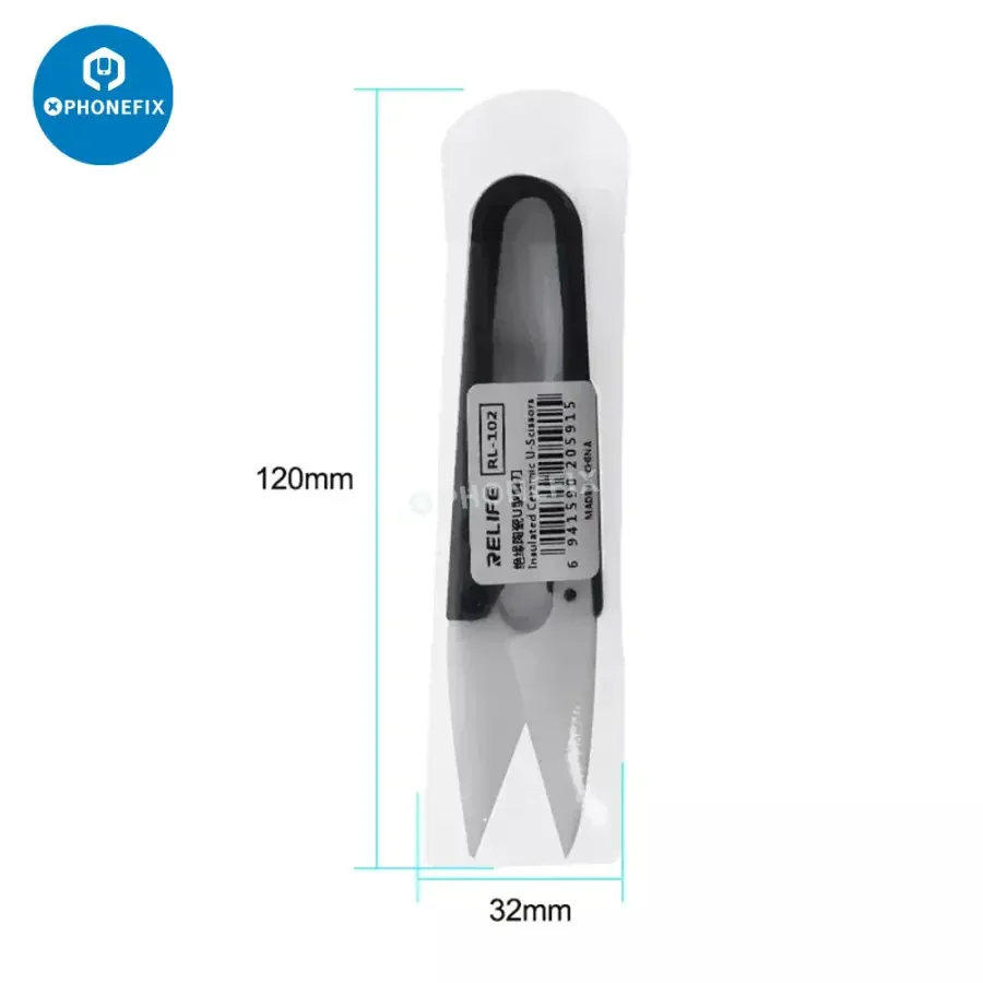 RL-102 Insulated Ceramic Scissors U-shaped Cutting Tool - Image 6