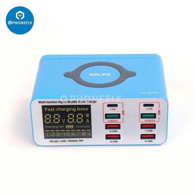 RL-304P/S Multi Port QC 3.0 USB Fast Charger Hub For iPhone Android - Image 2