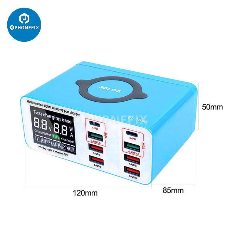 RL-304P/S Multi Port QC 3.0 USB Fast Charger Hub For iPhone Android - Image 3