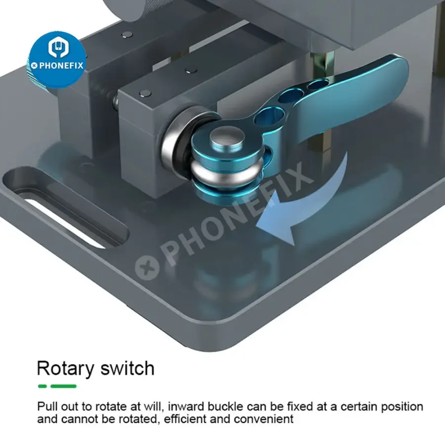 RL-601S Mobile Phone Rear Glass Cover Removal Tool Rotating Fixture - Image 10