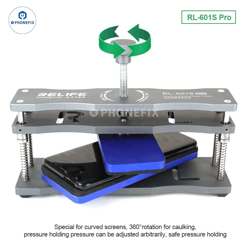 RL-601S Mobile Phone Rear Glass Cover Removal Tool Rotating Fixture - Image 14
