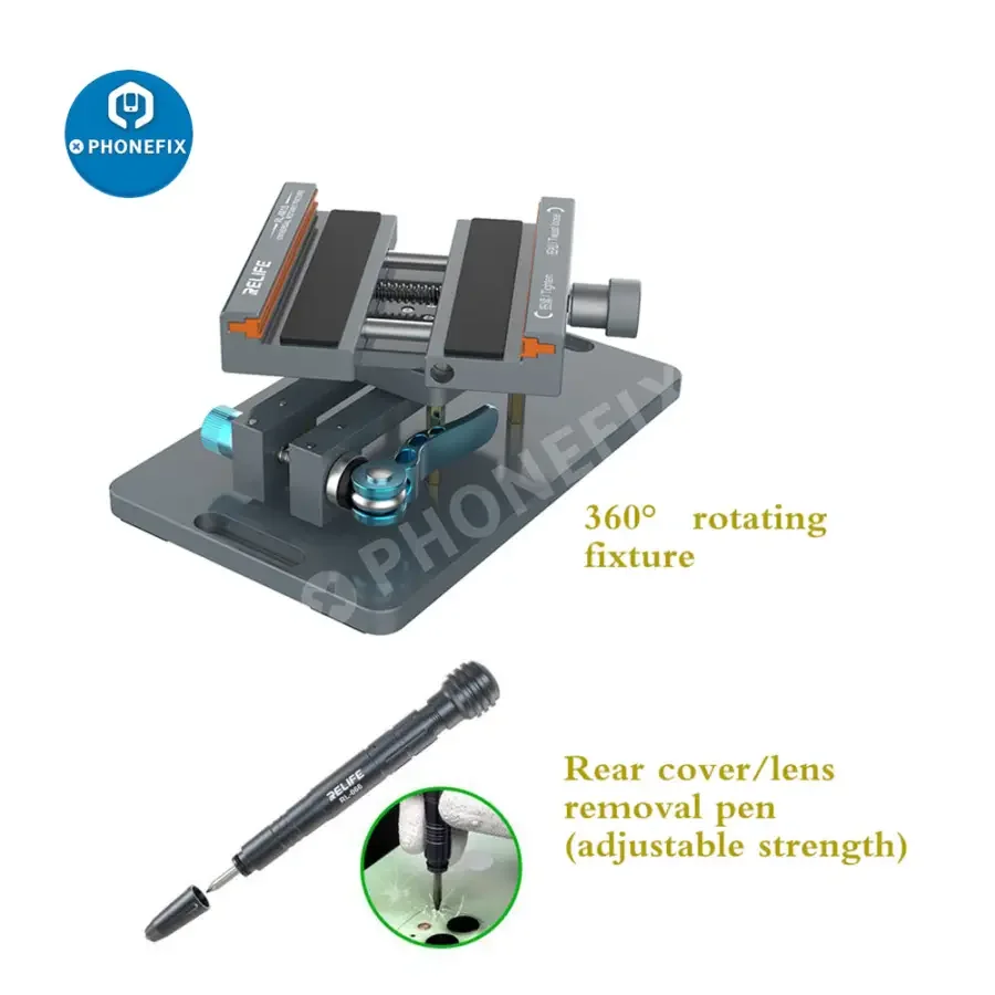 RL-601S Mobile Phone Rear Glass Cover Removal Tool Rotating Fixture - Image 9