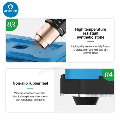 RL-601T iPhone X-17 Middle Layer BGA Reballing Planting Tin Platform - Image 12