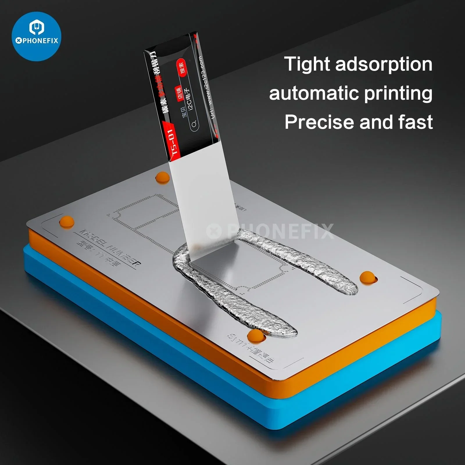 RL-601T iPhone X-17 Middle Layer BGA Reballing Planting Tin Platform - Image 15