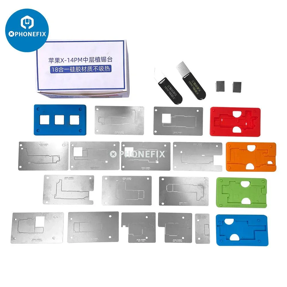RL-601T iPhone X-17 Middle Layer BGA Reballing Planting Tin Platform - Image 2