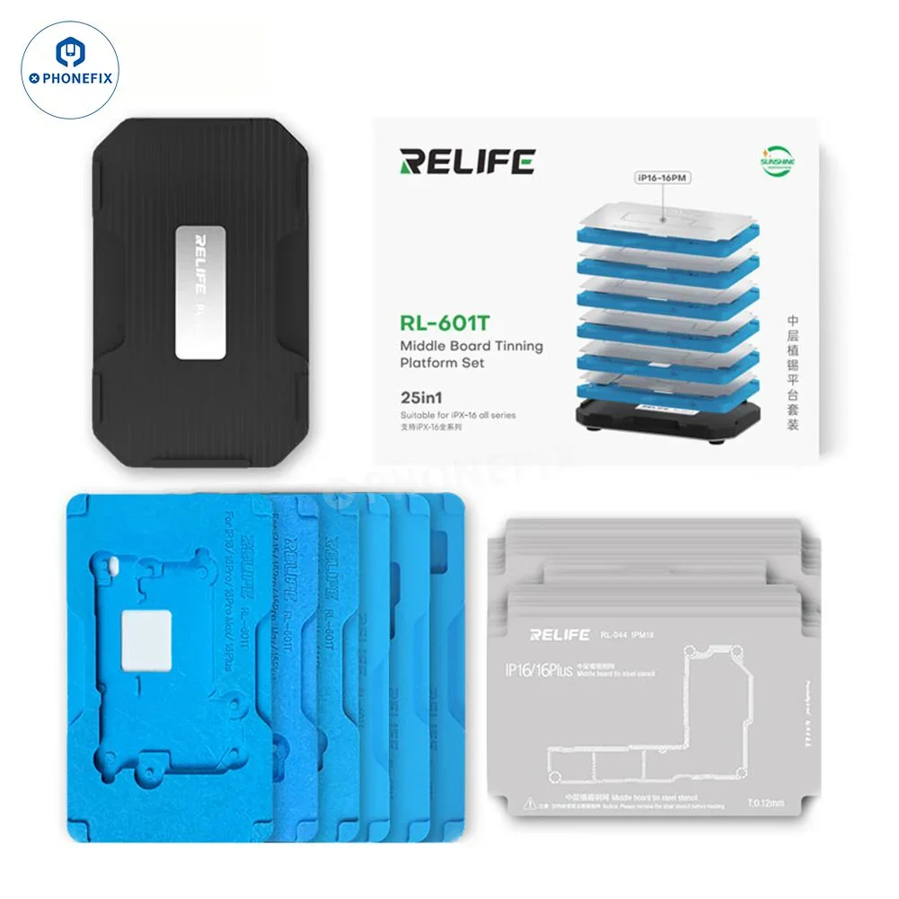 RL-601T iPhone X-17 Middle Layer BGA Reballing Planting Tin Platform - Image 4
