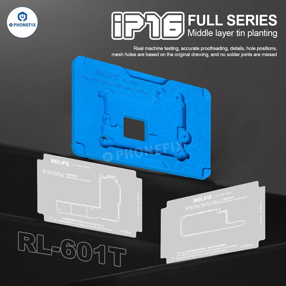RL-601T iPhone X-17 Middle Layer BGA Reballing Planting Tin Platform - Image 5
