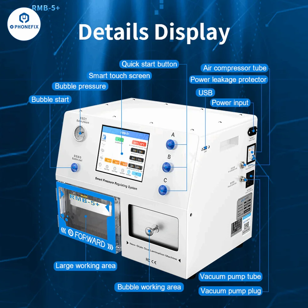 RMB-5 Plus Screen OCA Lamination Bubble Removal Machine - Image 2