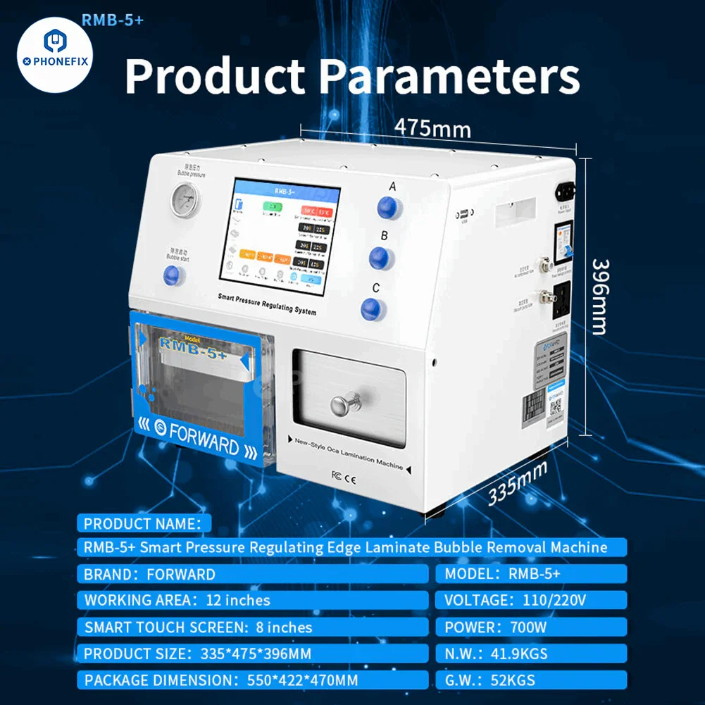 RMB-5 Plus Screen OCA Lamination Bubble Removal Machine - Image 8
