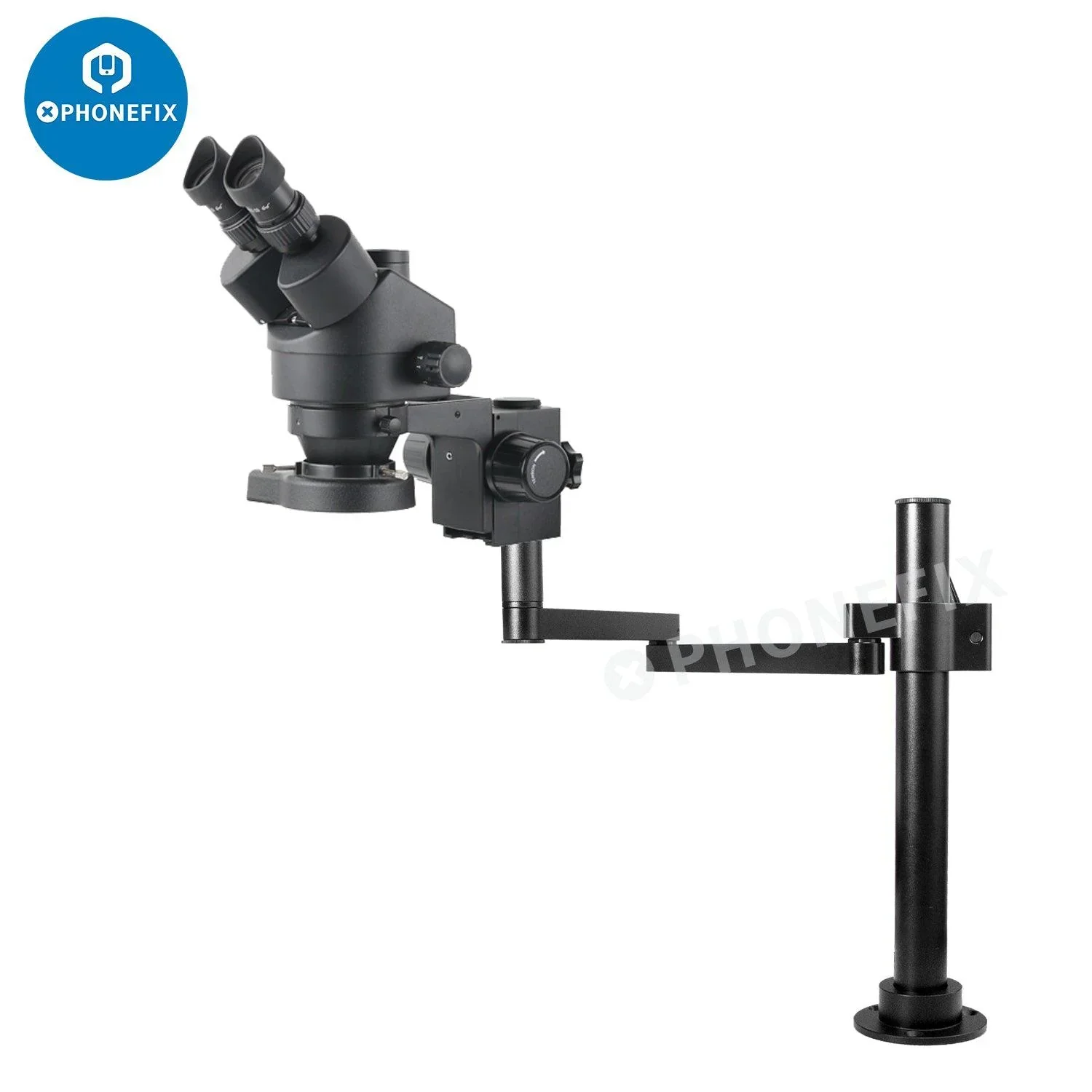 Rotatable Articulating Arm Microscope Arm Stand Bracket 50mm Holder - Image 4