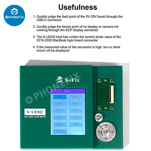 S-UEM2 USBC EDP Meter For MacBook Logic Board Repair - Image 7