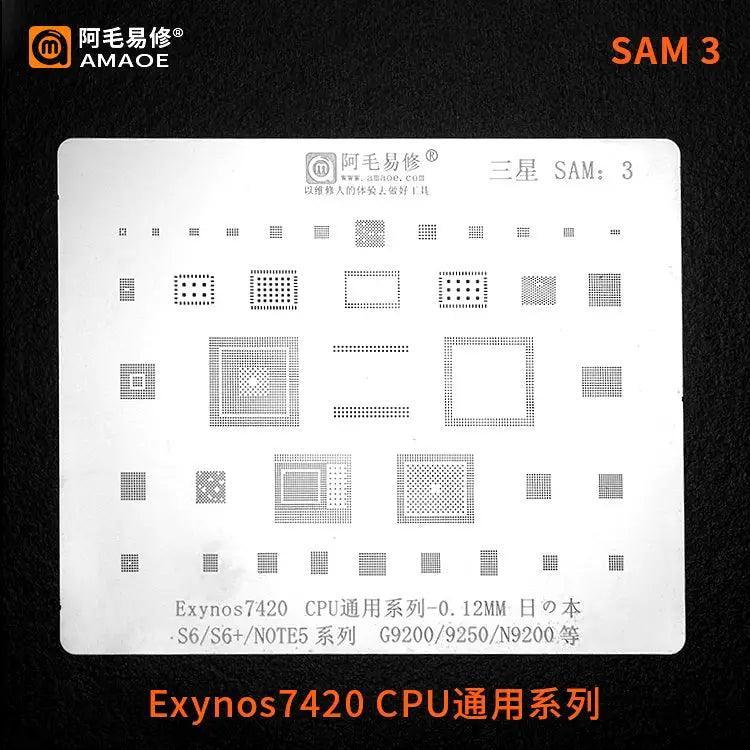 Samsung 0.12MM Universal Amaoe CPU BGA Reballing Stencil - Image 10