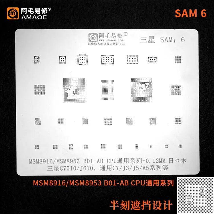 Samsung 0.12MM Universal Amaoe CPU BGA Reballing Stencil - Image 14
