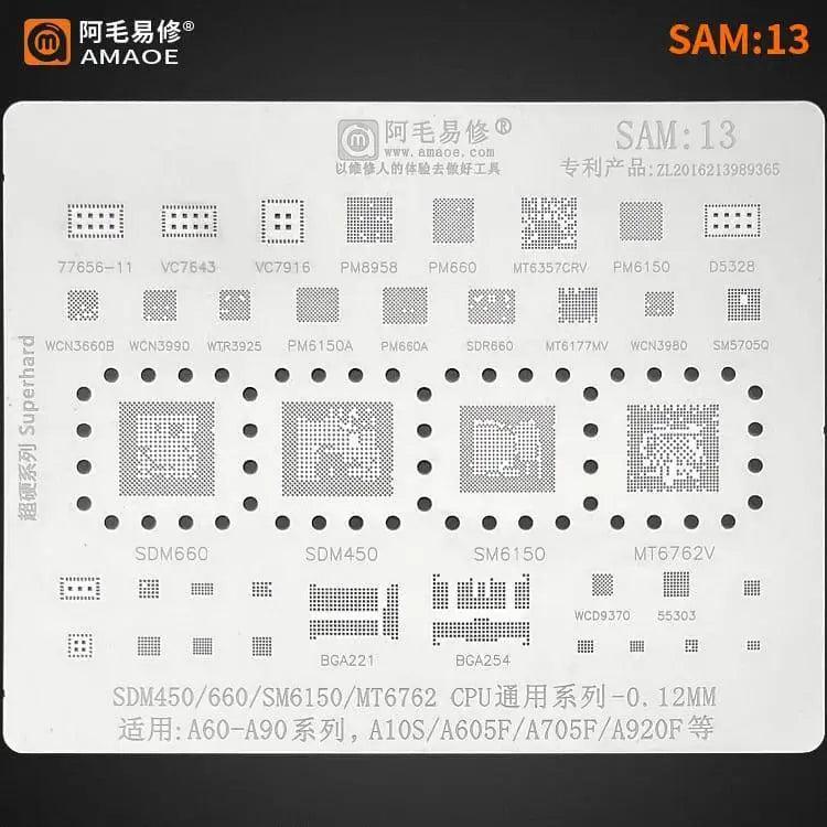 Samsung 0.12MM Universal Amaoe CPU BGA Reballing Stencil - Image 21