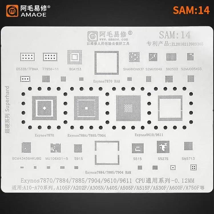 Samsung 0.12MM Universal Amaoe CPU BGA Reballing Stencil - Image 22